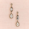 bhldn demure champagne crystal sparkle earrings for rent