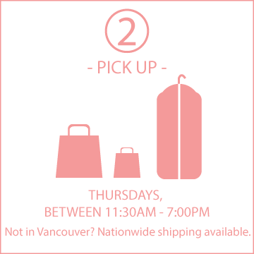 Step two, pick up your items on Thursday between 11:30am and 7pm