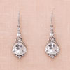 vintage crystal bridal drop earrings by haute bride