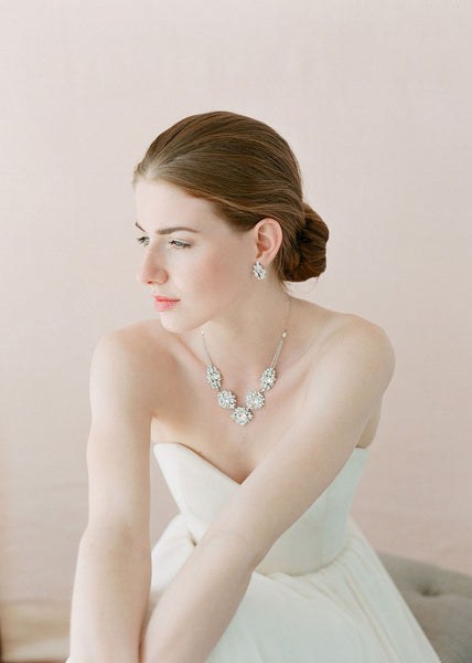 Crystal Statement Necklace (N211)