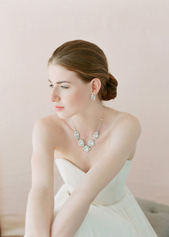 Crystal Statement Necklace (N211)