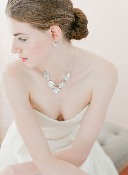 Crystal Statement Necklace (N211)
