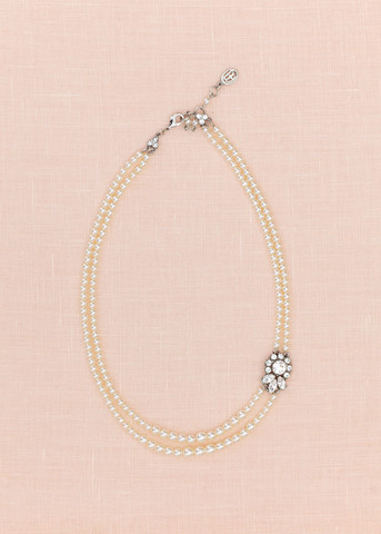 Double Strand Pearl Necklace