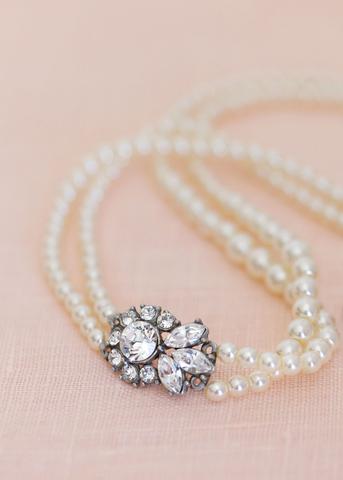 Double Strand Pearl Necklace