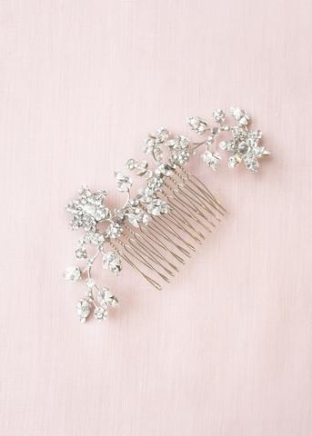 Elisa Floral Crystal Comb