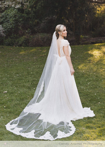Flora Lace Chapel Veil