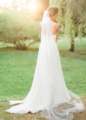 Lily Single Layer Chapel Veil