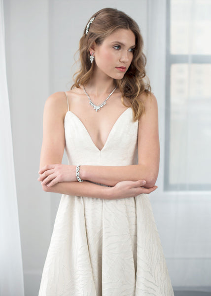 Marquise Crystal Drop Necklace