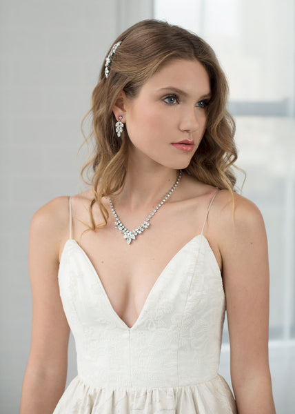 Marquise Crystal Drop Necklace