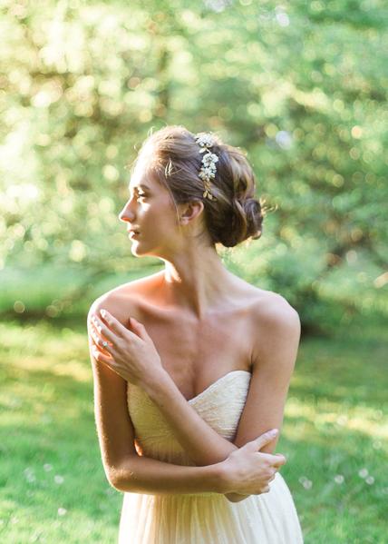 Pearl & Crystal Blossom Twig Headpiece