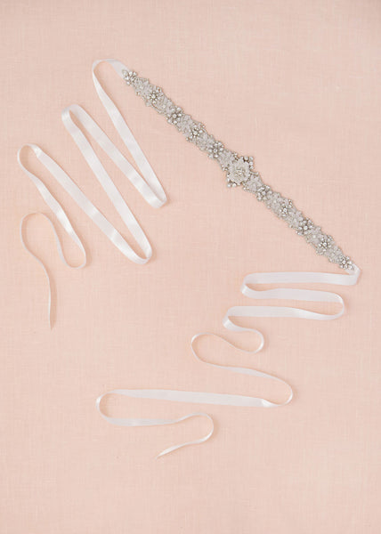 Sparkled Fleur Sash