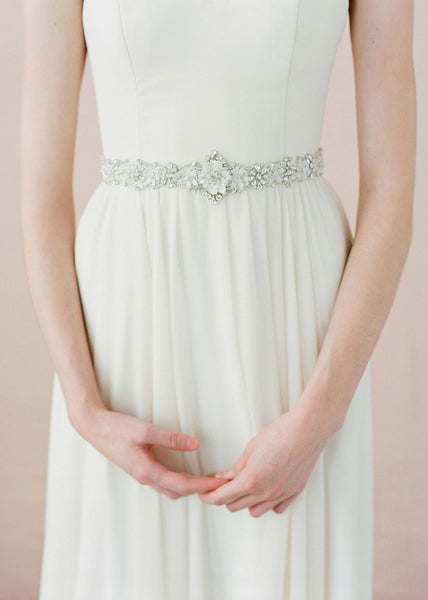 Sparkled Fleur Sash