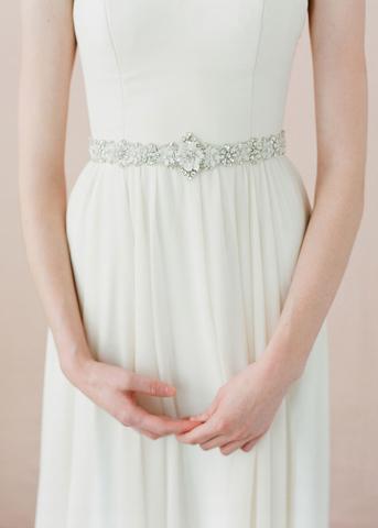 Sparkled Fleur Sash