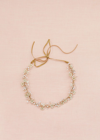 Tiny Enamel Blossom Hair Vine