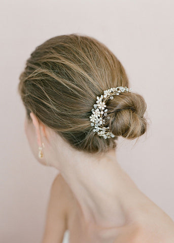 Tiny Enamel Blossom Hair Vine