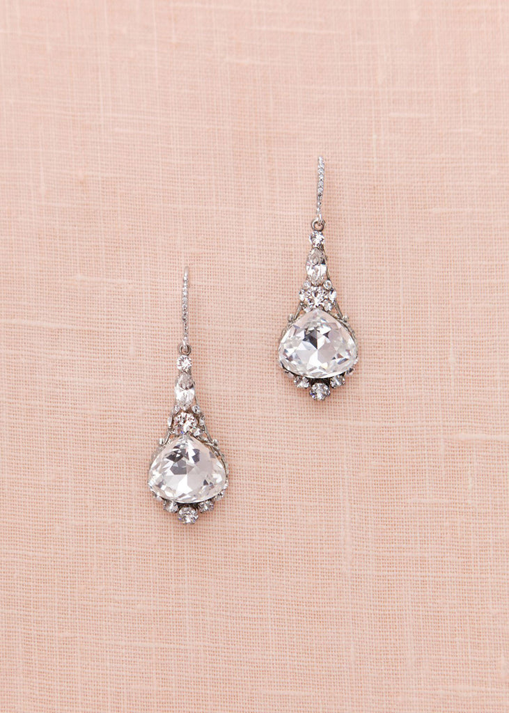 Vintage Crystal Drop Earrings