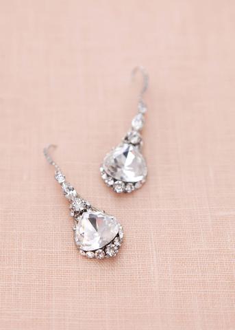 Vintage Crystal Drop Earrings